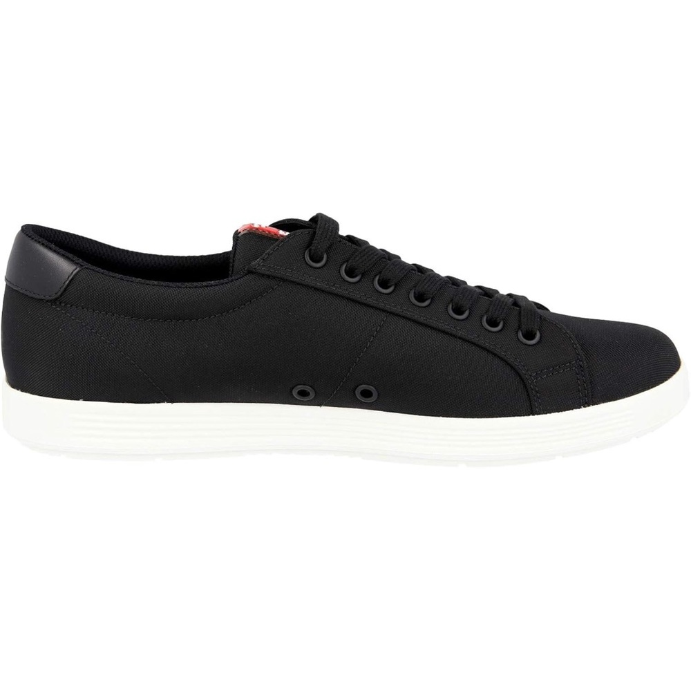 AUTH LUXURY PRADA SNEAKERS SHOES 4E3256 BLACK NYLON - Picture 14 of 16